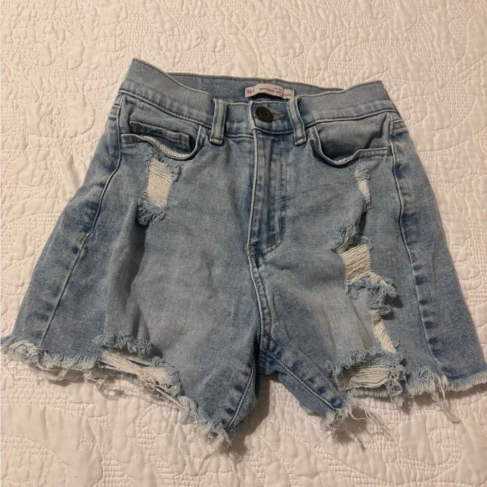 So Women's Light Blue Boyfriend Jeans shirts size 24 - Picture 1 of 3